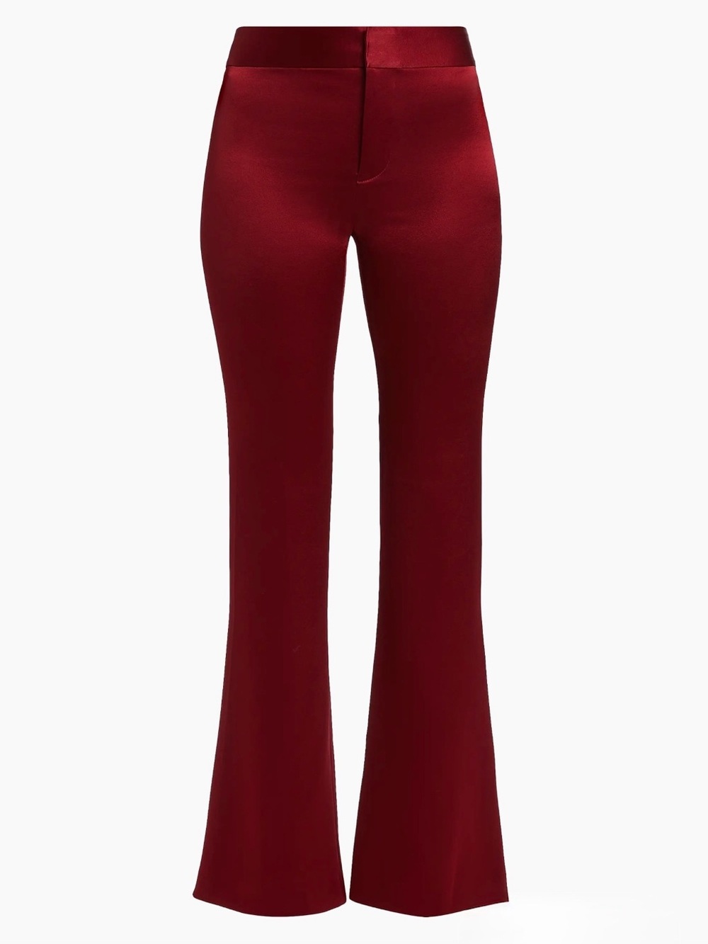 Alice + Olivia High Waisted Wide Leg Silk Pants Size 6 - Picture 3 of 16